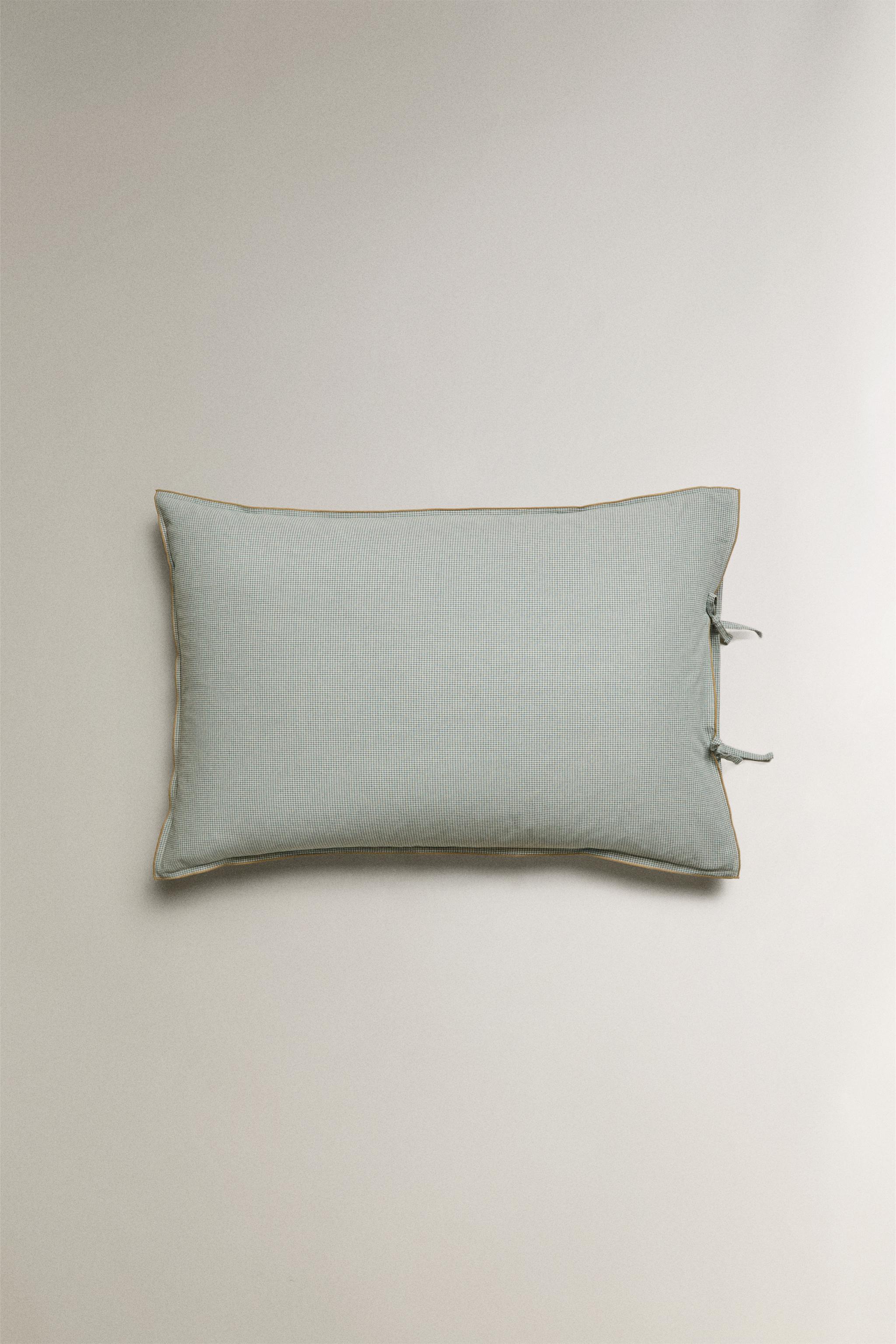 KATHARINE POLE MINI CHECK PILLOWCASE